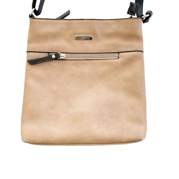 Roots Tan Leather Crossbody Bag - Picture 3 of 6